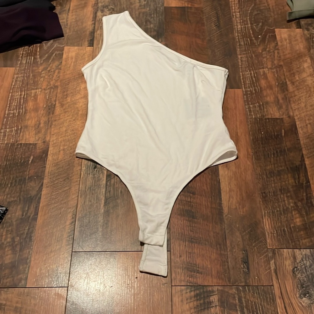 white jlux label jumpsuit